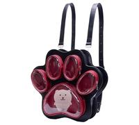 Generico Cute Backpack School, Cat Paw School Bag Kids Backpacks, Large Capacity Bookbag with Plush Doll Display, Soft and Stylish Design, Ideal for Teen Girls, Women, ravel Use