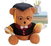Generico Cute Bear Plush Stuffed Animal Toy With Hat Soft Decorative Figure Doll | Adorable Ideal Women Men Kids Girls Boys Home Bedroom Living Room Bed Couch Shelf Display Gift