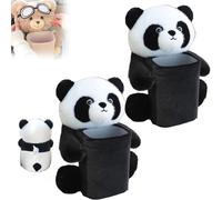 Generico Cute Bear Tissue Holder and Trash Can, 2 in 1 Car Tissue Box and Trash Can, Multifunctional Animal Paper Box for Car and Home