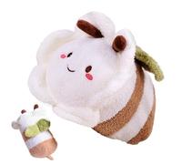 Generico Cute Bee Plush, Flower Stuffed Doll, Cartoon Plush Toy with Huggable Build, Collectible Figure with Soft Texture, Bee with Decorative Style, Doll for Cars Tables