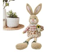 Generico Cute Bunny Plush - 320g Long Leg Huggable Spring Decor, Easter Plush Doll for Home Table Desk Shelf Apartment Dorm Office Farmhouse Restaurant Holiday Party
