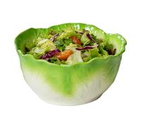 Generico Cute Cabbage Shaped Ceramic Bowls with Rabbit Handle,Cabbage Rabbit Salad Bowl,Cartoon Hand-Painted Easter Bunny Bowls for Snacks Desserts and Everyday Dining