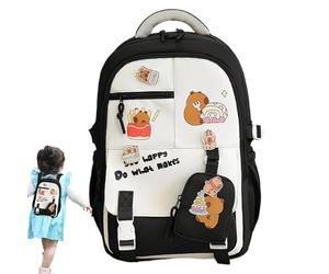 Generico Cute Capybara Cartoon Backpack - Kids School Backpack | Capybara School Bag, Lightweight Daypack With Cartoon Print For School Anime Convention Collection Travel Daily Commute