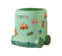 Generico Cute Car Design Pen Holder Stand, 9x7x11cm PP Pen Holders for Desk, Multi-Functional Container, Decorative Organizer for Writing Tools, School Supplies