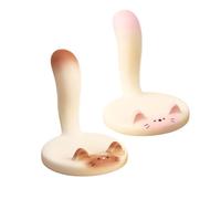 Generico Cute Cat Cell Phone Stand - 2-Pack Portable Desk Decor For Office | | Tail-Lifting Animal Phone Holder for Nightstand, Bedside Table & Kitchen; Creative Desktop Decoration for Birthday Gift