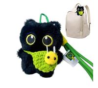 Generico Cute Cat Charm - Portable Kitty Keychain, 3.94 Inches Animal Keychains for Girls Boys Teens, Black Cat Plush Keychain, Bag Ornament, Animal Keyring for Bags Purses Wallet