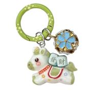 Generico Cute Chinese New Year Bag Charm - Animal Keychains | 5x3cm Lightweight Accessory with Decorative Pendant, Alloy Material with Clip for Women Student Luggage Wallet Handbag