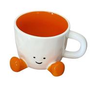 Generico Cute Coffee Mug, Funny Ceramic Cup, Adorable Drinkware Mug, Charming Kitchen Tableware Design for Latte, Coffee, Tea, Milk, Water, Hot Cocoa, Cold Drinks, Daily Home Office Use 9.7x7.3x3.5cm