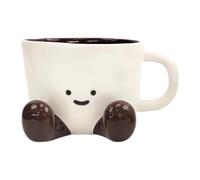 Generico Cute Coffee Mug, Funny Ceramic Cup, Adorable Drinkware Mug, Charming Kitchen Tableware Design for Latte, Coffee, Tea, Milk, Water, Hot Cocoa, Cold Drinks, Daily Home Office Use 9.7x7.3x3.5cm