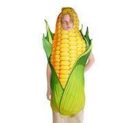 Generico Cute Corn Costume, Fun Food Party Outfit, One-Piece Kernel Suit with Soft Material, Lightweight Costume, Halloween Outfit with Playful Design, Corn Dress-Up for Carnival and Stage