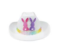 Generico Cute Cowgirl Hat, Bunny Ear Easter Cowboy, Medium Size Hat with Non-Woven Material, Kids Costume Accessory, Party Hats with Fun Design, Costume Hats for Celebration and Carnival