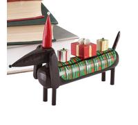 Generico Cute Dachshund Figurine | Miniature Figurinee Animal Model Hand Curved Puppy Sculpture | Statues for Dog Lovers Home Decorators Craft Window Sill Bookshelf Mantel Dressing Table