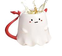 Generico Cute Halloween Mug - Traveling Ghost Ceramics Beers Cups | Ergonomic Handle 500ml Drinkings Mugs For Tea Coffees Milk Ice Water Hot Cold