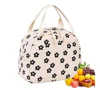 Generico Cute Lunch Tote, Corduroy Lunch Box, Large Insulated Tote Container For School, Outdoor With Cooler Compartment For Work Travel Picnic Teacher Students Kids Adults Teens