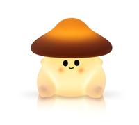 Generico Cute Night Light, Bedside Lamp, Dimmable Sensor Mushroom Lamp with Soft Silicone Glow, Rechargeable 500mAh Battery, Skin-Friendly for Kids Boys Girls Home Room, 4.25x4.09x4.06 inch