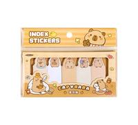 Generico Cute Note Pads - 5.12 Inch Cute Sticky Notes | Paper Cartoon Index Labels - Capybara Self-Adhesive Bookmarks for Students Kids Adults Ideal for School Office Study Page Marking