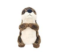 Generico Cute Otters Plush Toy - 20cm Brown | Realistic Soft Stuffed Animal For Cuddling And Reading, For Kids And Adults, Eyes Open Or Squint Style Options