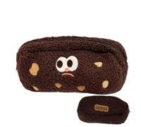 Generico Cute Pen Pouch -21x13cm, Soft Plush Cookie Pencil Pouch For Students, Large Capacity Stationery Storage Bag For, Cards & Small Items