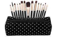 Generico Cute Pencil Case Retro Canvas Pen Pouch Stationery Organizer