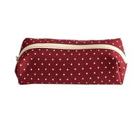 Generico Cute Pencil Case - Retro Dot Compartment, Pen Storage Organizer