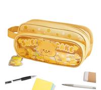 Generico Cute Pencil Pouch, Animal Zipper Case, Large Stationery Holder, 8.66x3.15x3.94 inches, Aesthetic Design, Storage, Perfect for Kids Supplies, Girls School Bags, Teen Desks, Erasers