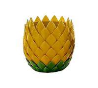 Generico Cute Planter, Scale-Like Cacti Container, 2.5x2.3 Inches 3D Printed Vessel with Drainage Build, Professional Indoor Pot, Gift Ornament with Modern Style, Desk Accessory for Birthday