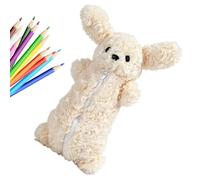 Generico Cute Plush 3D Animal Pencil Case Large Capacity Stationery Pouch