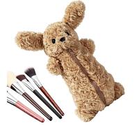 Generico Cute Plush 3D Animal Pencil Case Large Capacity Stationery Pouch