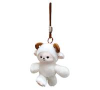 Generico Cute Running Sheep Plush Keychain | Soft Shaking Walking Lamb Doll Toy | Kawaii Plush Backpack Charm | Stuffed Animal Hanging Pendant Gift For Kids & Daily Bag Decoration