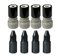 Generico Cute Self Inking Stamps - Cat Shape Set, Reusable Black Ink Stamp Kit, Craft Decoration Tools for Journaling Scrapbook Planner, DIY Stationery Supplies, Stamps for Card Making Use