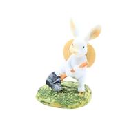 Generico Cute Small Spring, Statue Easter Bunny, Figurines Mini Resin, Animals Bunny Decor, For Home Nursery, Table Bookshelf Entryway, Doll House Outdoor Garden Miniature Landscape Ornament