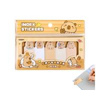 Generico Cute Sticky Notes | Animal Sticky Bookmarks - Mood-Boosting Self-Adhesive Cartoon Capybara Efficient School Supplies,for Adult Women Men Boys Girls, Textbook Workbook