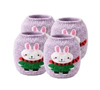 Generico Cute Stretch Center Pull Cover - 4 Piece Yarn Ball Holder Set | Crochet Holder for Travel Project Storage Organization Management