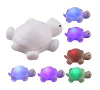 Generico Cute Turtle Night Light For Kids - 7 Color LED Lamp, Night Light, Safe Rounded Edges, Wireless Portable Mini Animal Lamp | Bedside Nursery Lighting For Breastfeeding Kids Room Sleep