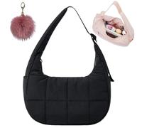 Generico Cute Waterproof Nylon Shoulder Bags, Quilted Handbag with Adjustable Shoulder Strap, Small Lightweight Hobo Handbag