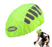 Generico Cycle Hard Hat Rain Cover - Waterproof Reflective Hard Hat Coveer, Portable Cycling Gear, Multipurpose Raain Cover for Wind Rain Dust Protection Outdoor SafetyConvenient To Use