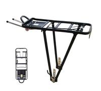 Generico Cycle Rack for Back- Adjustable V Shaped Rear Carrier, Aluminum Alloy Support Frame | Quick Release Pannier Stand, Heavy Duty Riding Luggage Holder Bike Rack for Shopping, Commuting