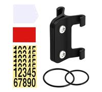 Generico Cycling Number Plate Holder - Bicycle Race ID Mount, Sturdy Front Display Frame, Easy Install Riding Accessory | Professional Racing Number Support for Urban And Performance Bikes