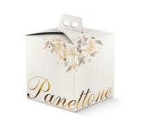 Generico D.OLCE Idea Oro Quadrella 21x21x22 cm Scatola PORTAPANETTONE