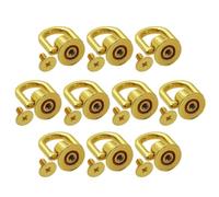 Generico D Ring Rivets 10 Pieces Rotatable Metal Strap Making Hardware