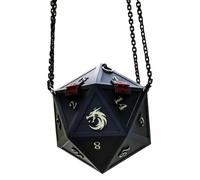 Generico D20 Dice Handbag - 3D Printed G hic Shoulder Bag With Long Strap | Fun Shape Purse For Fans & Gamers | Unique Fantasy Bag For Party, Club, Travel & Daily Commuting