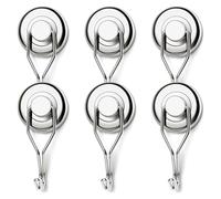 Generico D25mm-Gancio magnetico girevole for frigorifero Ganci magnetici for Confezione da 2/4/6/8 al neodimio, compatibili con altri frigoriferi(SNG25-6PCS)