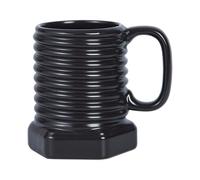 Generico da caffè a da 380 ml | Bicchieri esagonali, in ceramica dal design divertente a vite | ottimo per cappuccino, latte, cacao, vino, succhi di frutta, birra, casa, bar, ristorante, re