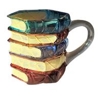 Genérico da caffè a libro,Stoviglie per bere Estetica con pittura 3D | Libro In Per Caffè - per Donne Lettrici Bibliofile Maestri Casa Biblioteca Ufficio Scrivania
