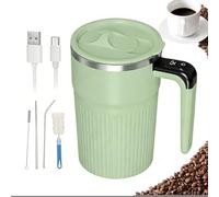 Generico Da Caffè Ad Agitazione Automatica - 400ml Bicchiere Per Miscelazione Automatica Con Display Della Temperatura,Coperchio Mescolatore Portatile,Per Cioccolata Calda Latte Casa Ufficio Scuola