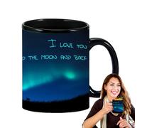 Generico Da Caffè Che Cambia Colore - Rivelatrice A Cambiamento Di Calore, Da Caffè In Ceramica Che Cambia Colore, In Ceramica Dal Design ' Boreale, Sensib