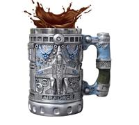 Genérico da caffè con incisione aereo grande fredda in acciaio porta bevande calde e fredde eleganti stoviglie | con uomini donne fidanzato papà nonno latte caffè tè bere