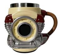 Generico da Caffè in Acciaio Inossidabile,Bicchiere 3D per Bevande | da Tè con Manico - Ideale per Campeggio, Picnic, Ufficio, Casa, Cucina, Succo, Bevande, Regalo per Amici, Colleghi