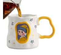 Generico Da Caffè In Ceramica | 380ml Resistente al Calore Decorazione Divertente da Scrivania,Da Caffè Divertente Con Dipinti Famosi | Regalo per Lui Uomini Casa Ufficio Tè Compleanno Festa