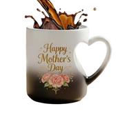 Generico da caffè in ceramica - Bicchieri termocromatici | Mug a forma di cuore in ceramica da caffè - Per tè, latte, acqua, succo, Festa della Mamma, riunioni domestiche, eventi, appartamento, feste